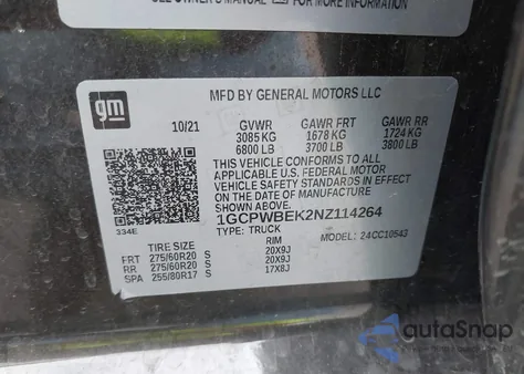 2022 Chevrolet Silverado 1500 Ltd 2Wd Short Bed Custom from USA, damaged, VIN 1GCPWBEK2NZ114264